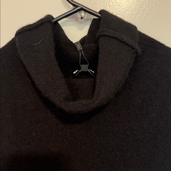 525 America black high neck dress cashmere blend new with tag - Picture 2 of 9
